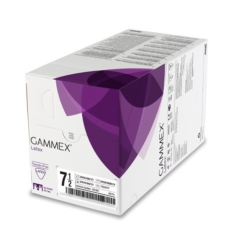 Ansell Gammex Latex Powder Free Sterile Gloves Box Of 50 Pairs Ansell Gammex Latex Powder Free Sterile Gloves Box Of 50 Pairs