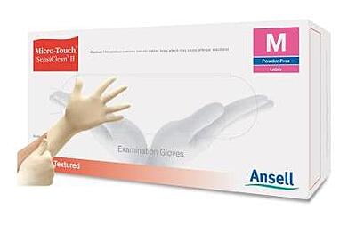 Ansell Micro-Touch SensiClean II Latex Examination Gloves Box Of 100 Ansell Micro-Touch SensiClean II Latex Examination Gloves Box Of 100