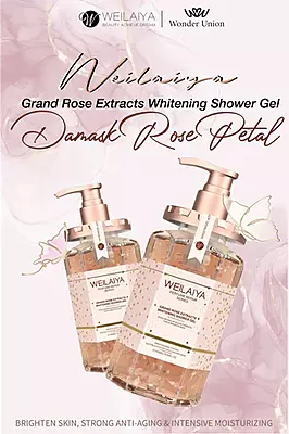 Lathering rose shower gel – gentle, nourishing cleanser for soft skin
