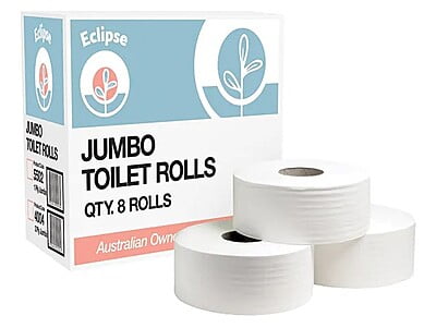 Jumbo Toilet Tissue 1 Ply 300m Rolls Carton of 8 Jumbo Toilet Tissue 1 Ply 300m Rolls Carton of 8