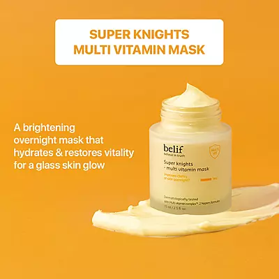 Applying BELIF Multi Vitamin Mask before bedtime