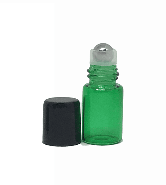 2ml Green Glass Roller Bottle - Box of 100