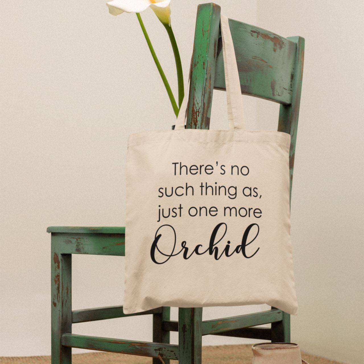 Just One More Orchid Large Tote Bag Just One More Orchid Large Tote Bag