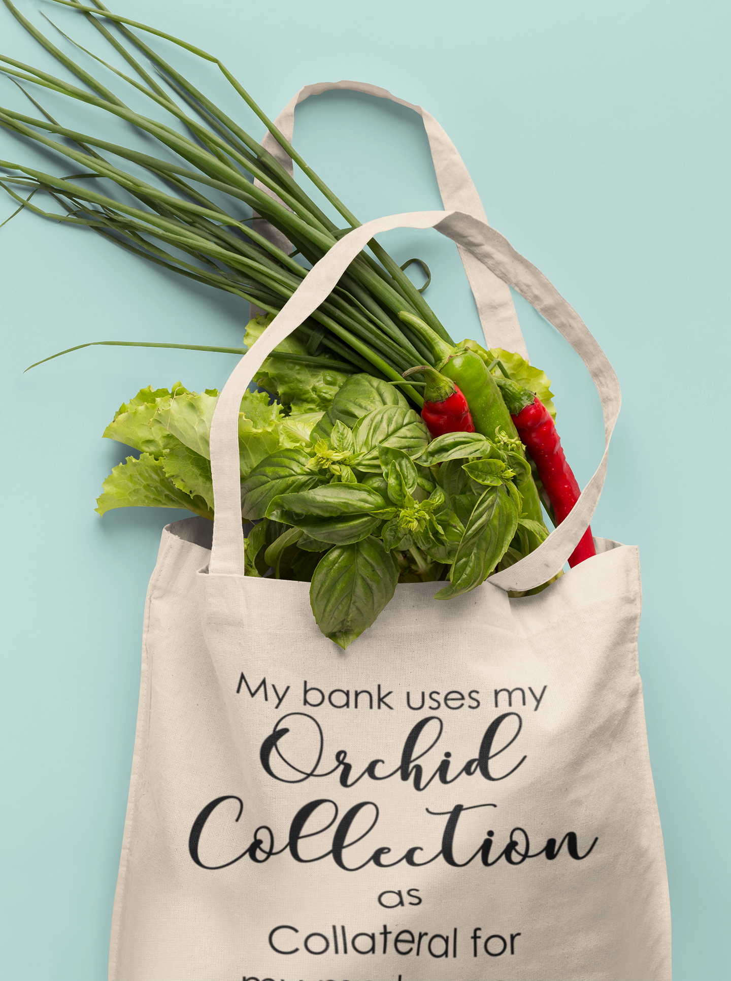 My Bank Manager Orchids As Mortgage Medium Tote Bag My Bank Manager Orchids As Mortgage Medium Tote Bag
