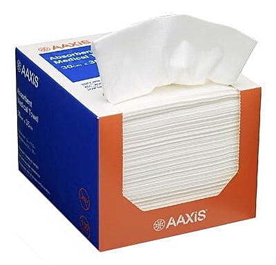 Aaxis Absorbent Medical Towels 30x35cm Pack of 100 Aaxis Absorbent Medical Towels 30x35cm Pack of 100