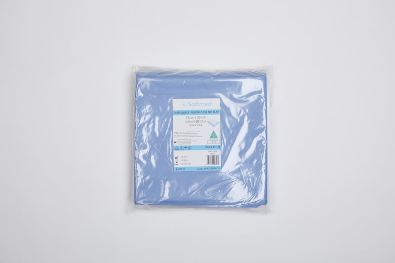 Softmed Disposable Pillow Cover 75x50cm Blue Carton of 50 Softmed Disposable Pillow Cover 75x50cm Blue Carton of 50