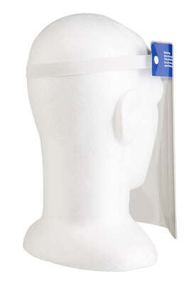 Full Length Face Shields With Elastic Headband Pack of 10 Full Length Face Shields With Elastic Headband Pack of 10