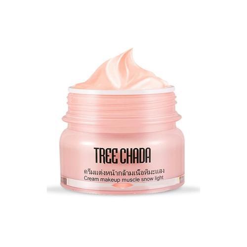 Jar of Treechada Snow Light with floral or cosmetic props — show packaging & glow effect