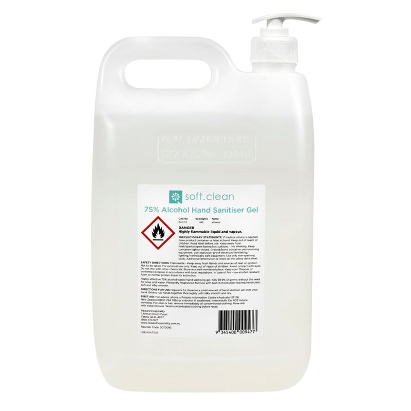 Soft Clean Hand Sanitiser Liquid [70% Alcohol] 5lt
