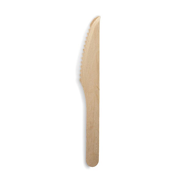 Wooden Disposable Knife 165mm  [Carton of 1,000]