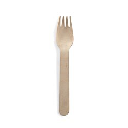 Disposable Wooden Fork 160mm  [Carton of 1,000]