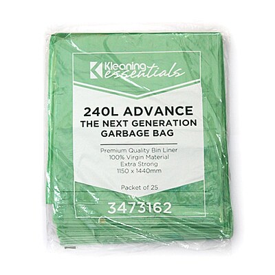 Kleening Essentials Advanced Garbage Bags 240L