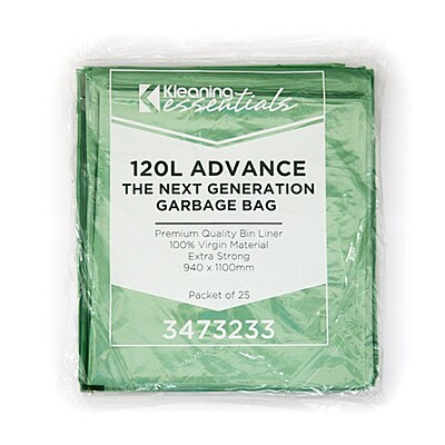 Kleening Essentials Advanced Garbage Bags 120L