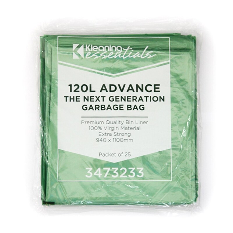 Kleening Essentials Advanced Garbage Bags 120L