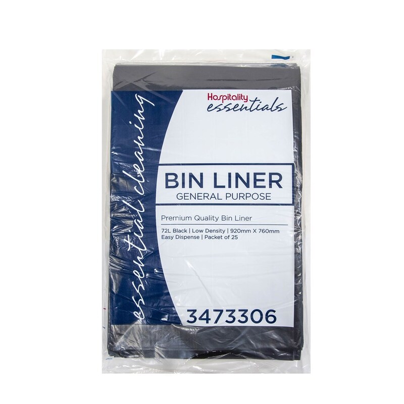 Kleening Essentials General Purpose Black Garbage Bags 72L