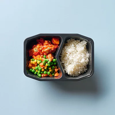 Vietnamese Chicken Ragu With Rice, Mixed Vegetables