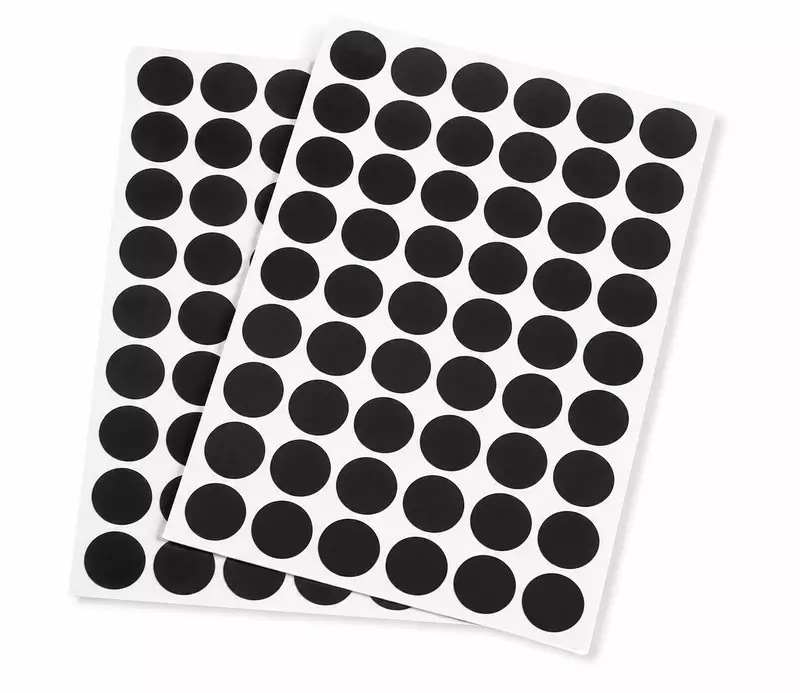 Adhesive Screw Caps Black