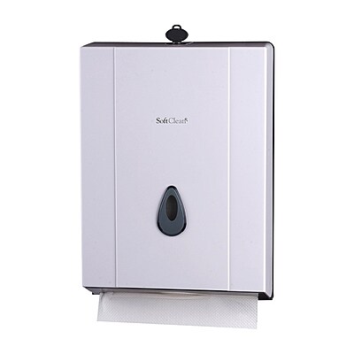 Soft Clean Slimfold Hand Towel White Dispenser