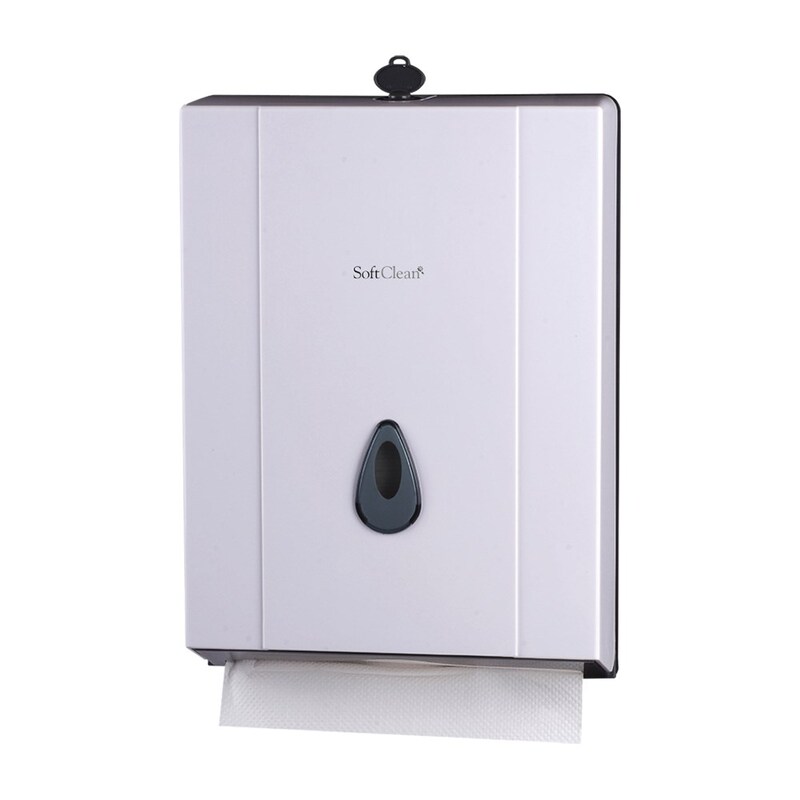 Soft Clean Slimfold Hand Towel White Dispenser