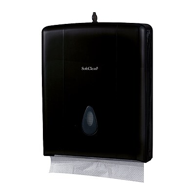 Soft Clean Ultra Fold Hand Towel Black Dispenser