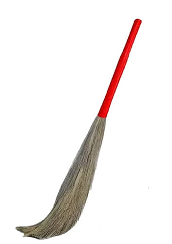 Broom Stick Red plastic handle