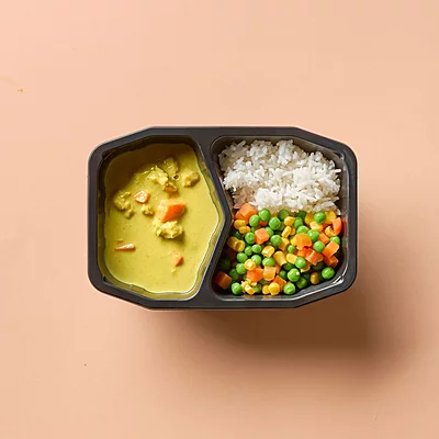 Vietnamese Chicken Curry With Rice, Mixed Vegetables