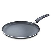 Prestige/ Manttra Omega Aluminium Select Plus Non-Stick Omni Tawa, 30 cm, Black