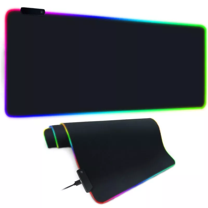 Pny XLR8 RGB Gaming Mouse Pad Extended Large Deskt Size Nano Coating Mat for Dust Water Oil Spill Resistant Surface 7 Static 3 dynamic modes