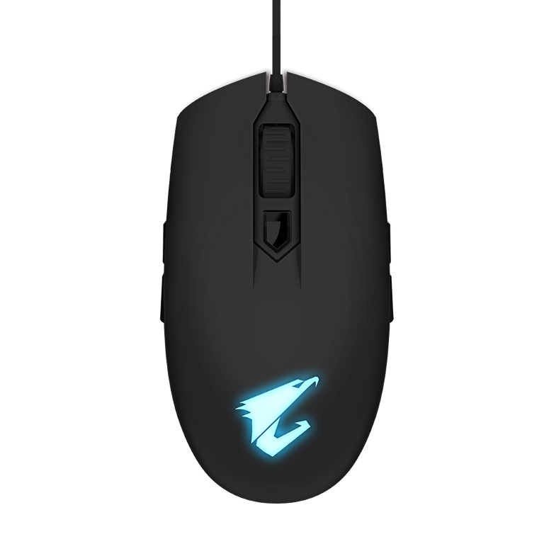 Gigabyte Aorus M2 Optical Gaming Mouse USB Wired 6200 dpi 12K fps 50g 3D Scroll 50 million click Matte Black RGB Fusion On-the-fly Dpi Adjustment