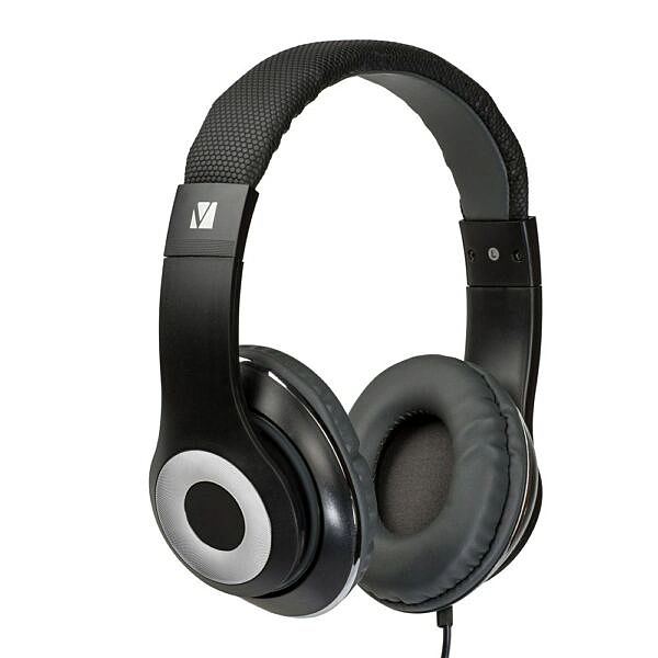 Verbatim Stereo Headphone Classic - Black Headphones Over-Ear Design 1.2 Meter Cable Included Great for Music on Smartphone Laptop Desktop