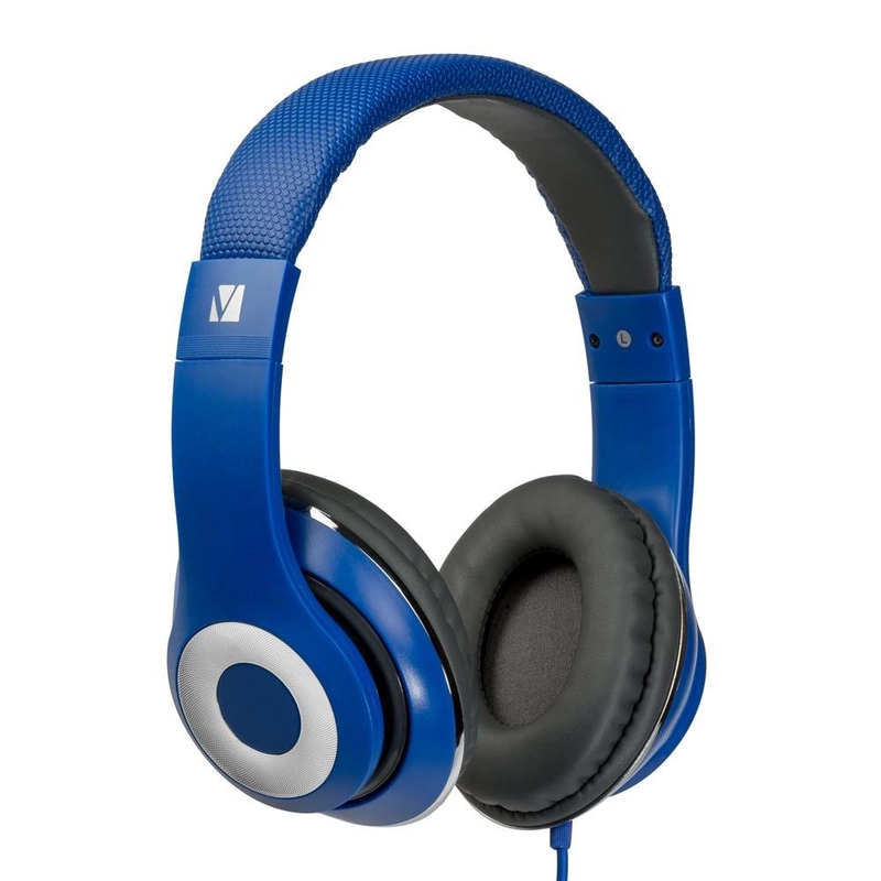 Verbatim Over-Ear Classic Audio Headphones - Blue