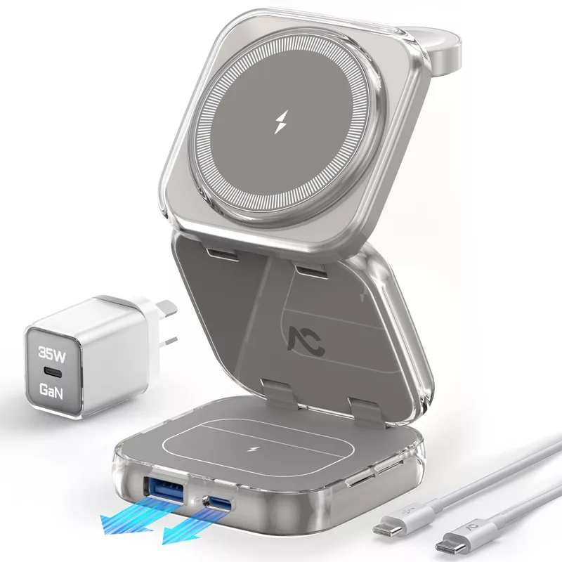 Huntkey Smart USB Charging Dock with 4 USB 2.4A ports and 2 Micro USB Connectors - Perfect for mobile phone/tablet/iPad charging