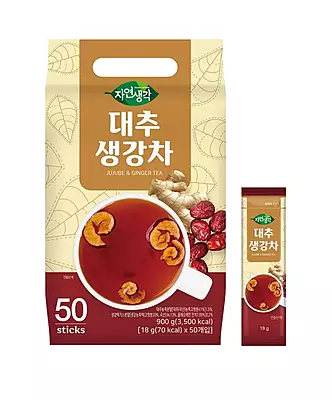 HEECHANG JUJUBE GINGER TEAIncludes 50 individually wrapped 18g tea sticks