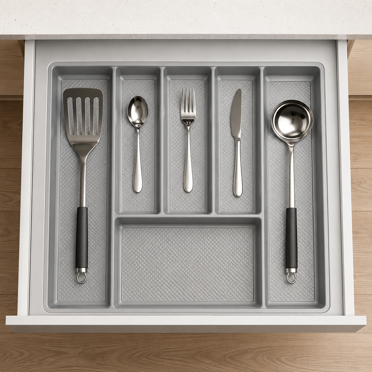 Velluto 500 mm Cutlery Tray – White