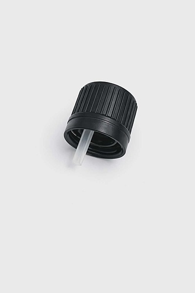 Black Cap and Orifice Reducer for 100ml Euro Bottle