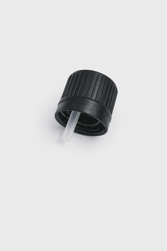 Black Cap and Orifice Reducer for 100ml Euro Bottle
