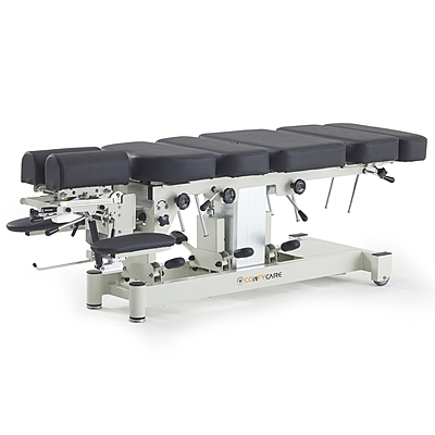 Pacific Medical Premium Column Lift Chiropractic Table With 4 Drop Sections