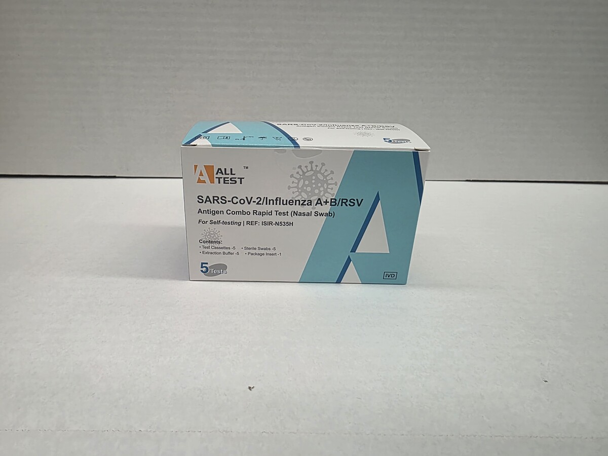 5T AllTest 4in1 RSV/Influenza A+B/Covid Antigen Combo Rapid Test Cassette Nasal Swab