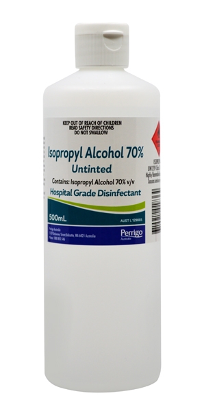 Isopropyl Alcohol 70% 500ml Bottle Isopropyl Alcohol 70% 500ml Bottle