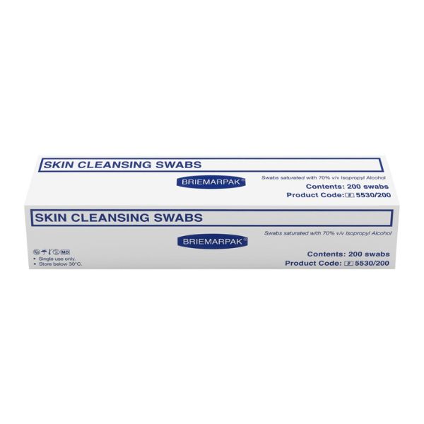 Briemarpak Skin Cleaning Alcohol Swabs Box of 200 Briemarpak Skin Cleaning Alcohol Swabs Box of 200