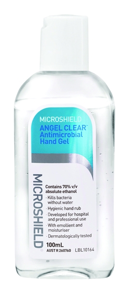 Microshield Angel Clear Antimicrobial Hand Gel 100ml Microshield Angel Clear Antimicrobial Hand Gel 100ml