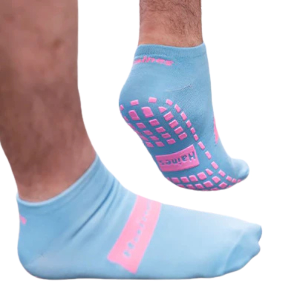 Haines SallySock Non-Slip Patient Socks Medium Pink Grips Pack of 5 Pairs
