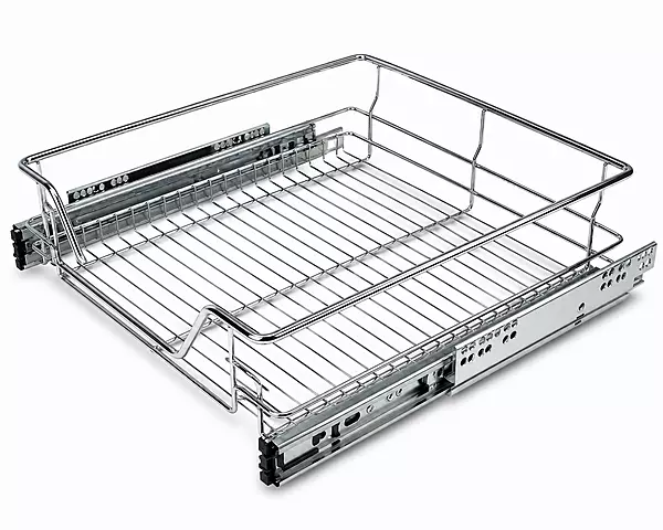 Chrome Wire Pull-out Baskets 135mm 900mm