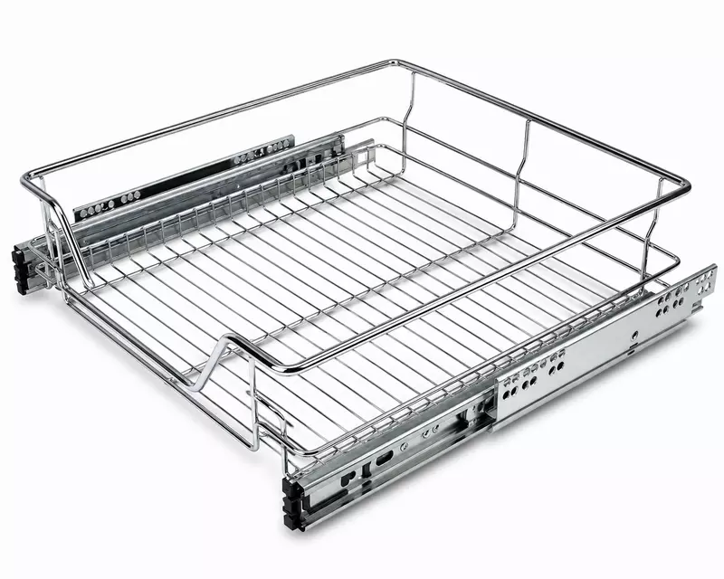 Chrome Wire Pull-out Baskets 135mm 900mm