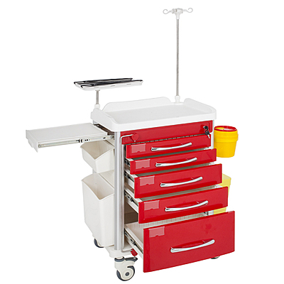 Emergency Trolley With Locking Bar