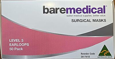 AUS Made BM Face masks Surgical Level3 50Pack
