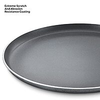 Prestige/ Manttra Omega Aluminium Select Plus Non-Stick Omni Tawa, 30 cm, Black