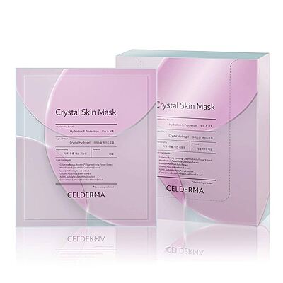 CELDERMA Crystal Skin Mask – hydrating and brightening facial sheet mask