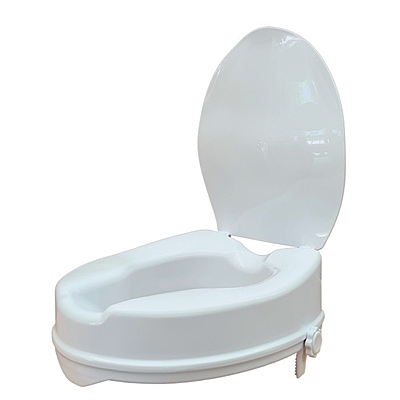 PQUIP 4" Raised Toilet Seat With Lid RRT204
