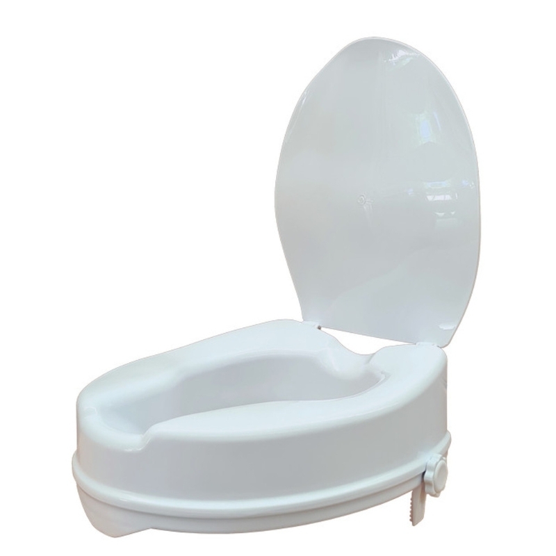 PQUIP 4" Raised Toilet Seat With Lid RRT204